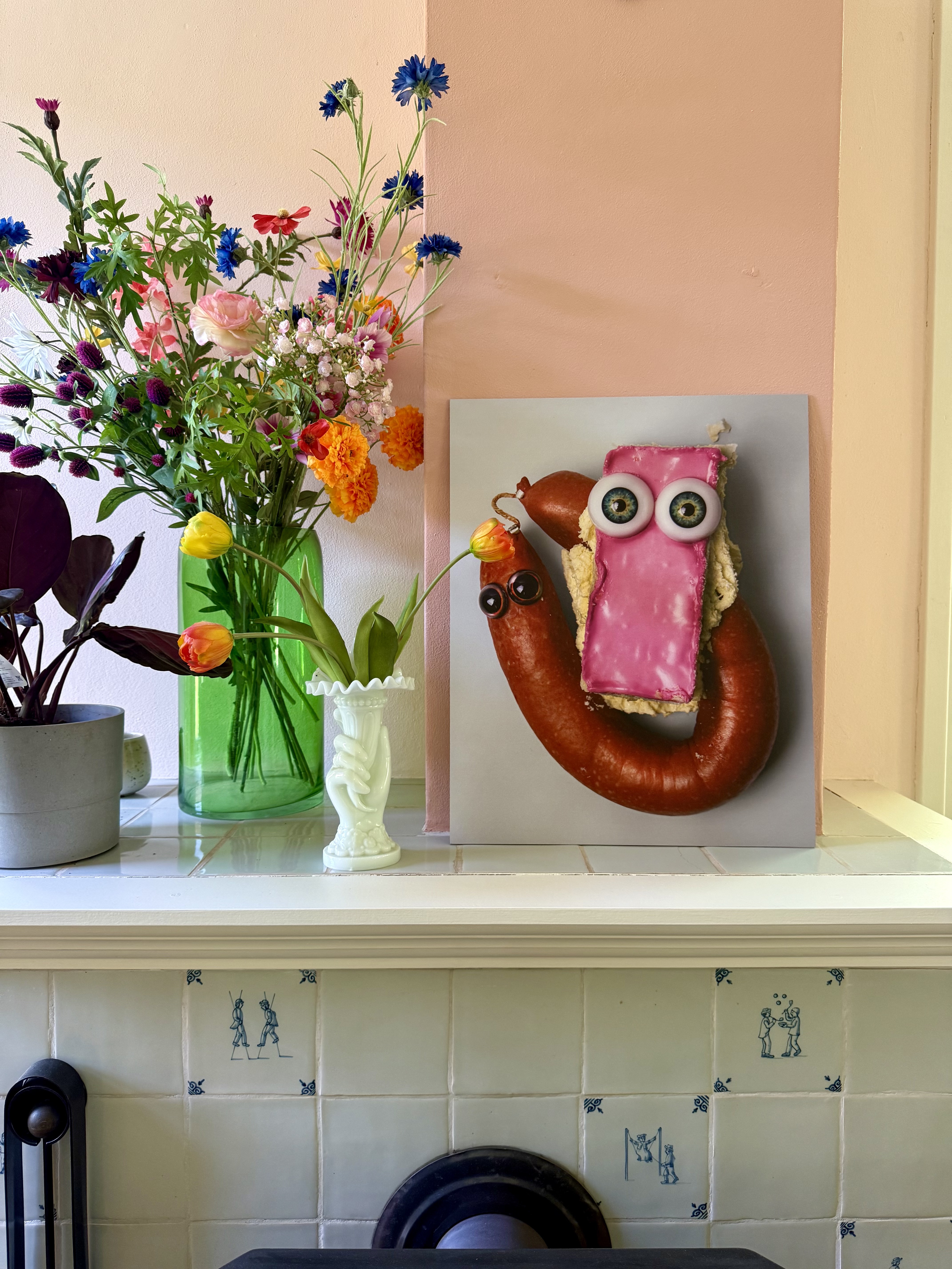 Fotokunst: Tompouce & Rookworst