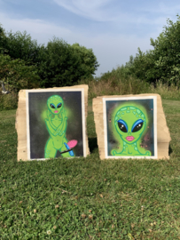 Origineel schilderij: Alien 001