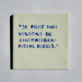 Tegel: "Je filmt dit niet volgens cinematografische regels."