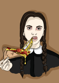 Print: Wednesday Addams Pizza