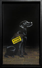 Schilderij: Afstand houden