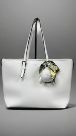 Tas Lederlook Wit, incl. schouderband
