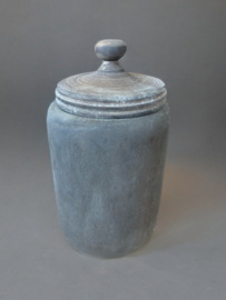 Houten pot met deksel L H.25 D.15