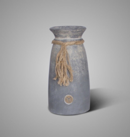 Brynxz Jar with Rope Ancient Clay M D.15 H.30 Y0087-M-N4