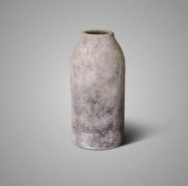 Vase Cylinder Basic Stone Black M D.12 H.22 D025S-P1