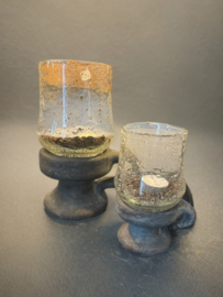 12840S-P347 CANDLEHOLDER NOSTALGIC INDUSTRIAL VINTAGE S D.12 H.7