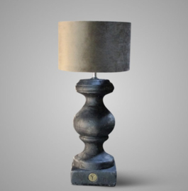 LAMP STATUE BALUSTER IND. BLACK M D.17 H.45 (BRSE26) 11889S-P1893