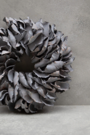 Palm petal wreath Grey smoke 25CM