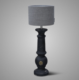LAMP TABLE TALL INDUSTRIAL BLACK M D.14 H.38 (BRSE33)