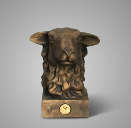 Statue Sheep Majestic Brown 21X17X25 A7929-10