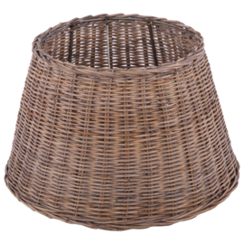 Staande lampenkap rotan drum 27 cm
