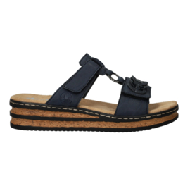 Rieker Slippers Blauw Dames