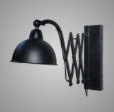 LAMP WALL HARMONICA BLACK 53X20X36