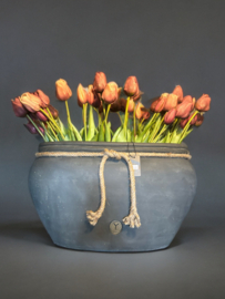 Planter Oval Allure Ancient Soil L 50x22x28 Y0051-B-N1