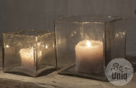 Windlicht Square L | organisch glas