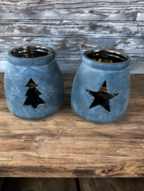 Tealightholder Star Gold D.13 H.12