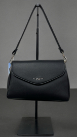 Tas Lederlook Zwart, incl. schouderband