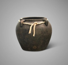 Vase Grandeur With Rope Majestic Brown D.30 H.26 A8029-10