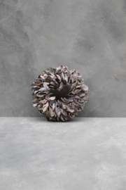 Palm petal wreath White-wash 55CM