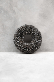 Bakuli wreath Dark-grey wash 40CM