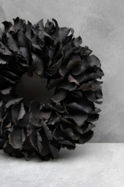 Palm petal wreath Black 40CM