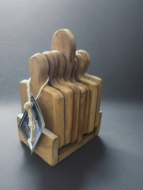 Houten onderzetters  H.20 L.15 D.10