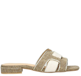 Sera | Slipper Goud/Taupe/Beige