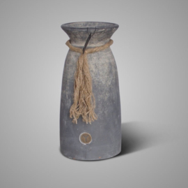 Brynxz Jar with Rope Ancient Clay L D.16 H.35 Y0087-L-N4