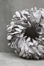 Palm petal wreath White 25CM