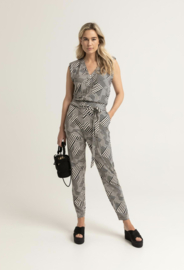 EXPRESSO JERSEY JUMPSUIT MET PRINT