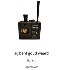 “Jij bent goud waard” Balans, 230007.010
