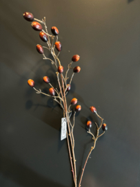 Artificial red brown berries 80cm