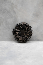 Palm petal wreath Black 40CM