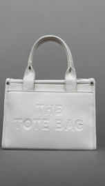 Tas “THE TOTE BAG” incl. Schouderband, Wit