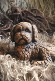 Brynxz Lying Dog Majestic Brown 20x11x13 A8325-10