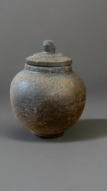 Pot met deksel Black and Sand Circa H.16 D.15