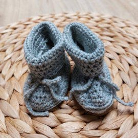 Zachte baby slofjes | Lichtgrijs
