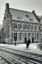 Aluminium Dibond: Winterse straatfotografie in Utrecht | Naar het Wed
