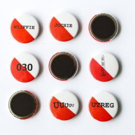Set van 6 verschillende Utrechtse magneetjes