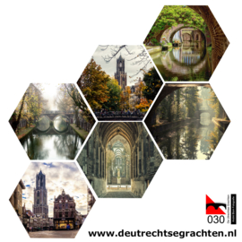 Hexagonprint 'De Oudegracht'