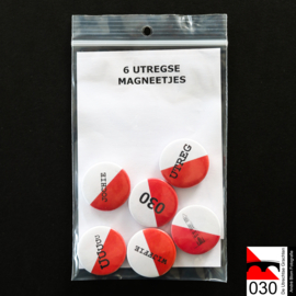 Set van 6 verschillende Utrechtse magneetjes