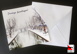 10 Utrechtse wenskaarten 'Prettige feestdagen' incl. enveloppes