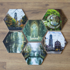 Hexagonprint 'De Oudegracht'