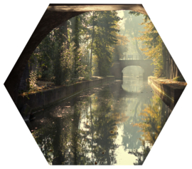 Hexagonprint 'De Nieuwegracht'