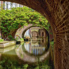 Luxe Onderzetter 19: De bruggen van de Kromme Nieuwegracht