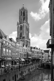 Aluminum-dibond print 'DE DOM EN DE VISMARKT' 30x45 cm
