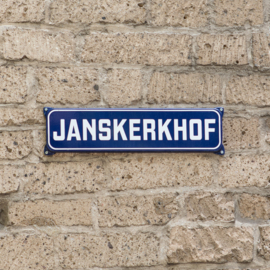 Luxe onderzetter 46: Straatnaambord Janskerkhof