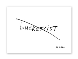 Ansichtkaart Bucketlist
