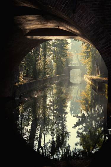 Aluminum-dibond print 'EEN SPROOKJESACHTIGE NIEUWEGRACHT' 30x45 cm