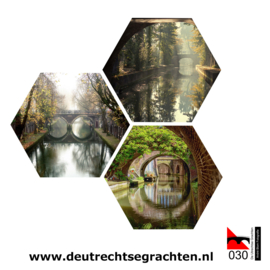 Hexagonprint 'De Oudegracht'